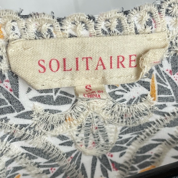 Solitaire Embroidered Tunic Top Size S - Picture 5 of 8